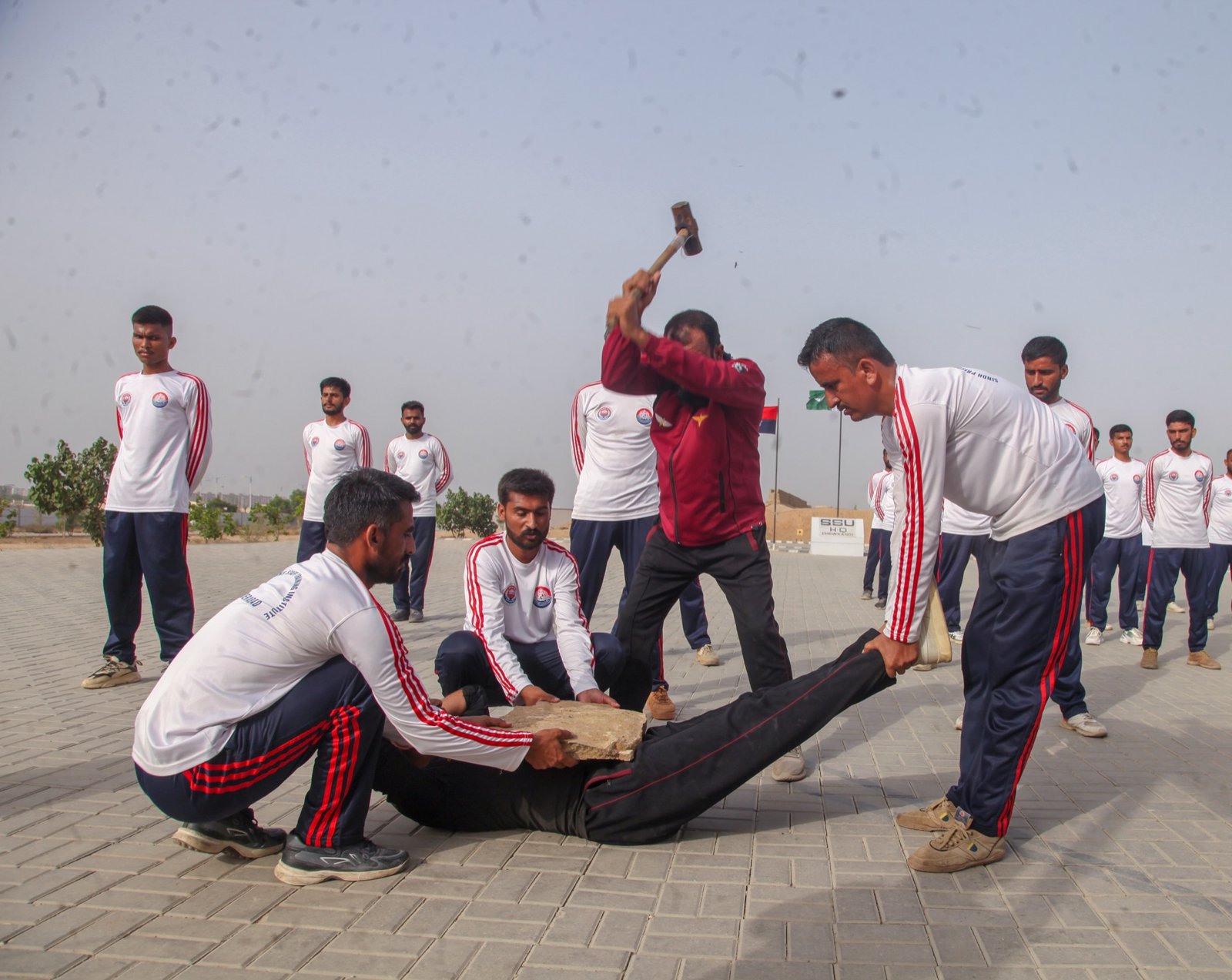 SSU recruits during physical training and community outreach